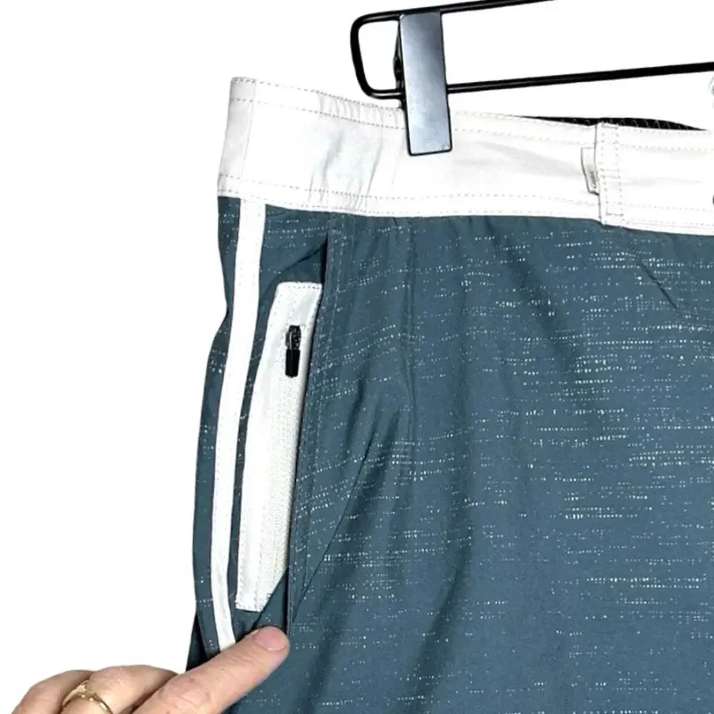 Vuori Men’s Cruise Board Shorts Green/Cream Size XL